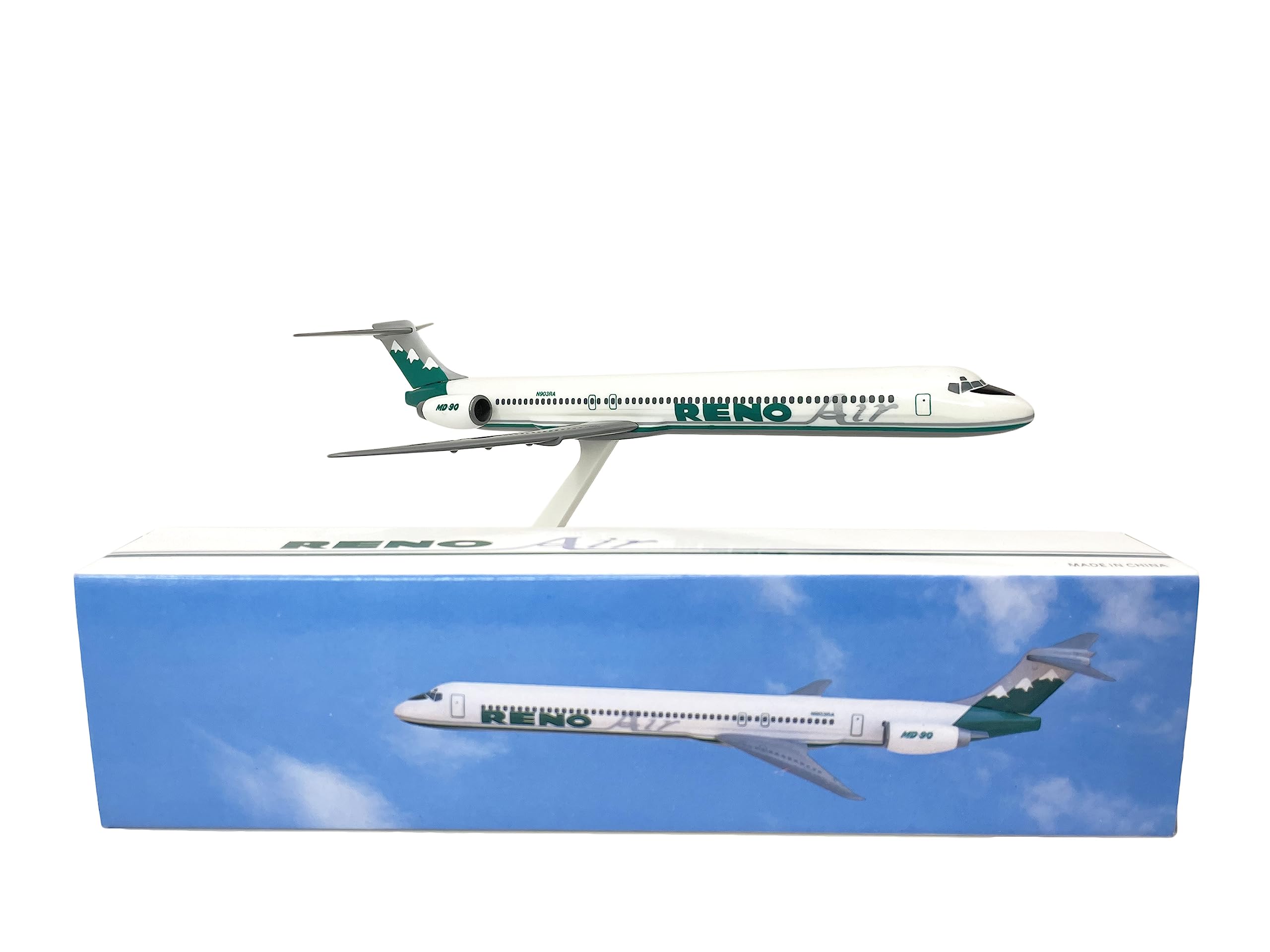 Amazon.com: Flight Miniatures Reno Air MD-90 1:200 Scale - Plastic