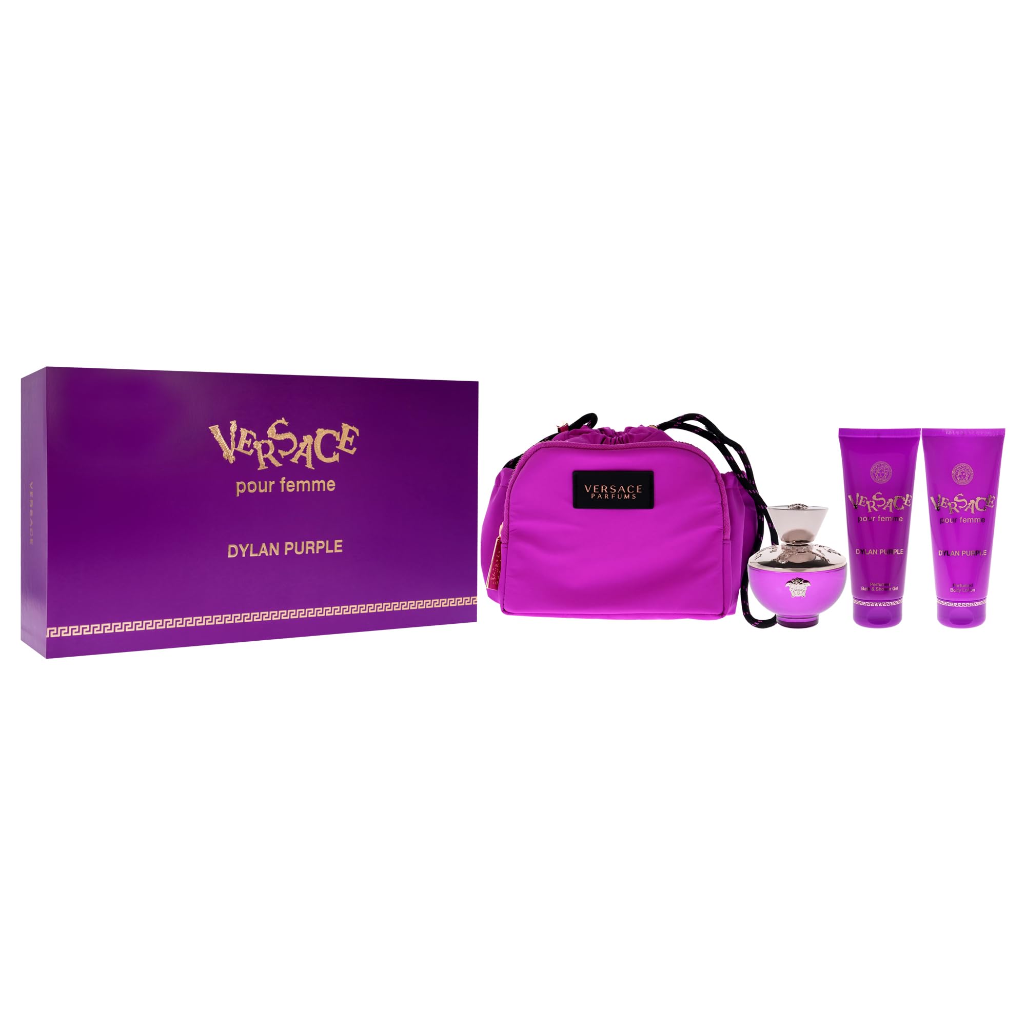 Amazon.com : Versace Pour Femme Dylan Purple 4 Pcs Gift Set