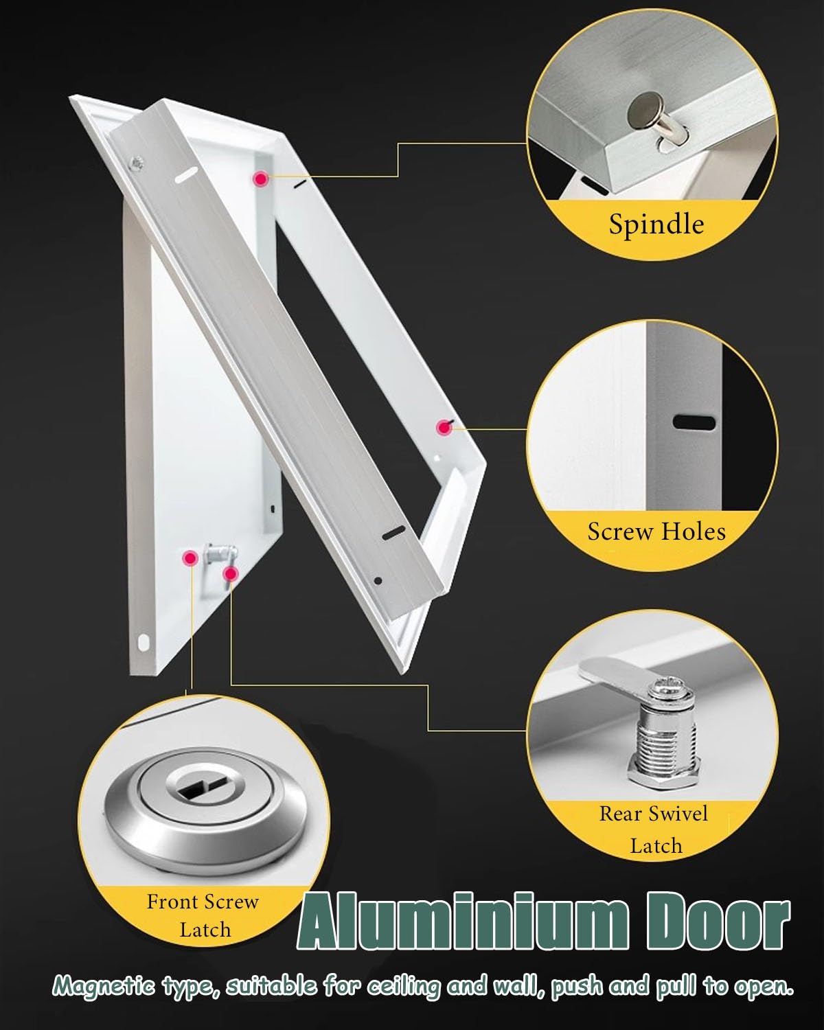 Amazon.co.jp: 点検口 白いロフトハッチ/アクセスパネルドア（鍵付き