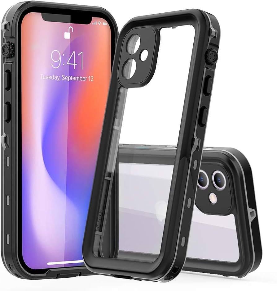 Amazon.co.jp: Moogukadan 適合 iPhone 12 mini 用の防水ケース 完全