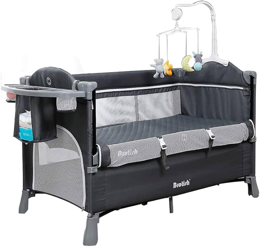 Amazon.co.jp: Wondc ベビーベッド プレイヤード ベビー 折りたたみ