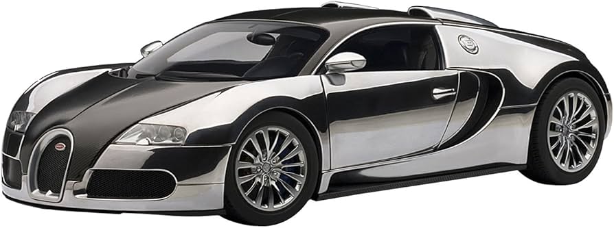 Amazon | AUTOart 1/18 ブガッティ ヴェイロン (ブラック/アルミニウム