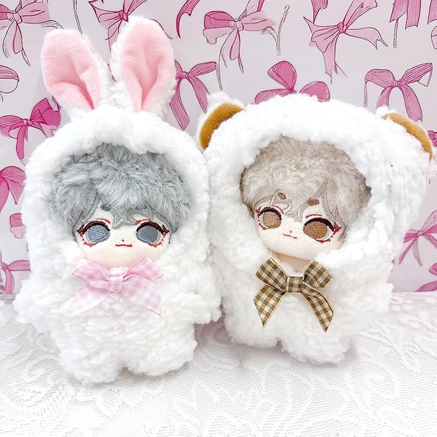 Amazon.co.jp: 【ぬい服】ぬいぐるみ用もこもこ着ぐるみ うさぎ 10cm