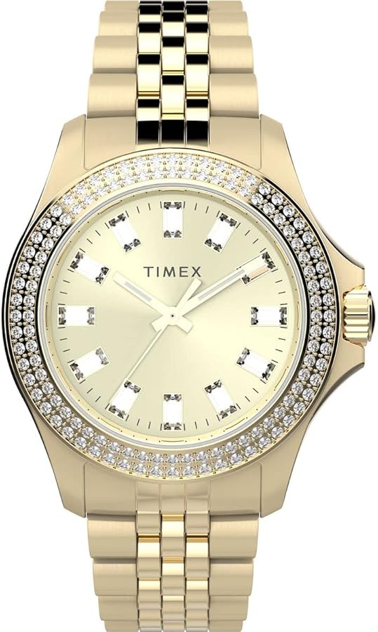 Amazon.co.jp: Timex レディース Kaia 38mm 腕時計 - ゴールド調