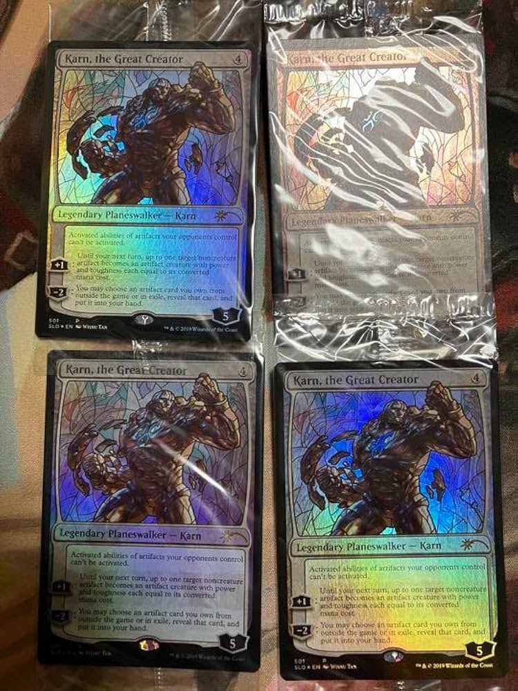 Amazon.co.jp: MTG 大いなる創造者、カーン 4枚 secret lair : おもちゃ