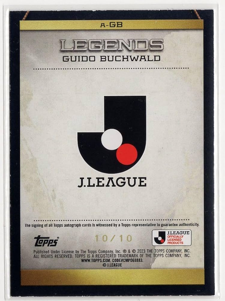 Amazon.co.jp: ギド ブッフバルトTOPPS Jリーグ フラッグシップ 直筆