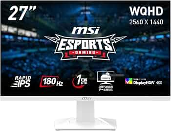 Amazon.co.jp: MSI ゲーミングモニター MAG 274QRFW 27インチ/WQHD