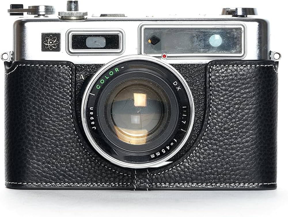 Amazon.com : Handmade Genuine Real Leather Half Camera Case Bag