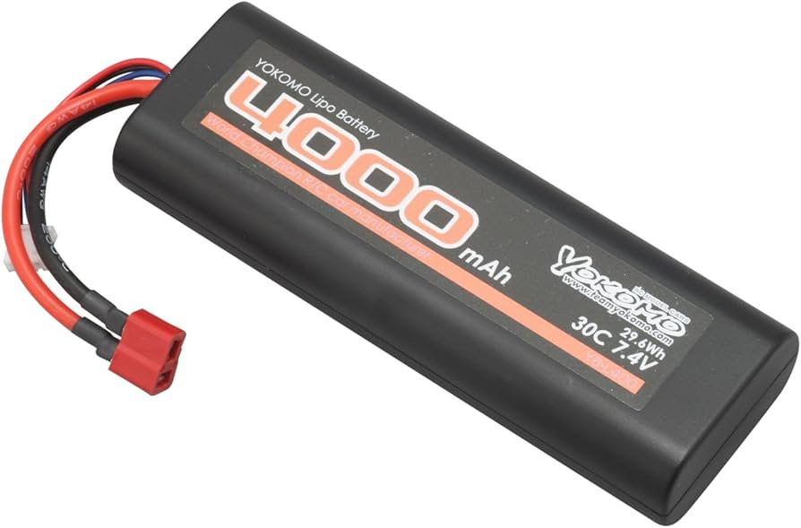 Amazon | YOKOMO Lipo 30C 7.4V 4000mAh バッテリー T型コネクター付