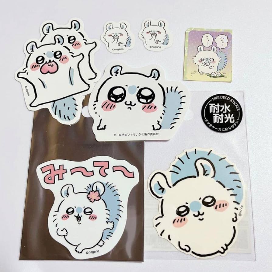Amazon.co.jp: ちいかわ モモンガ シール ステッカー 耐性 耐光 8点