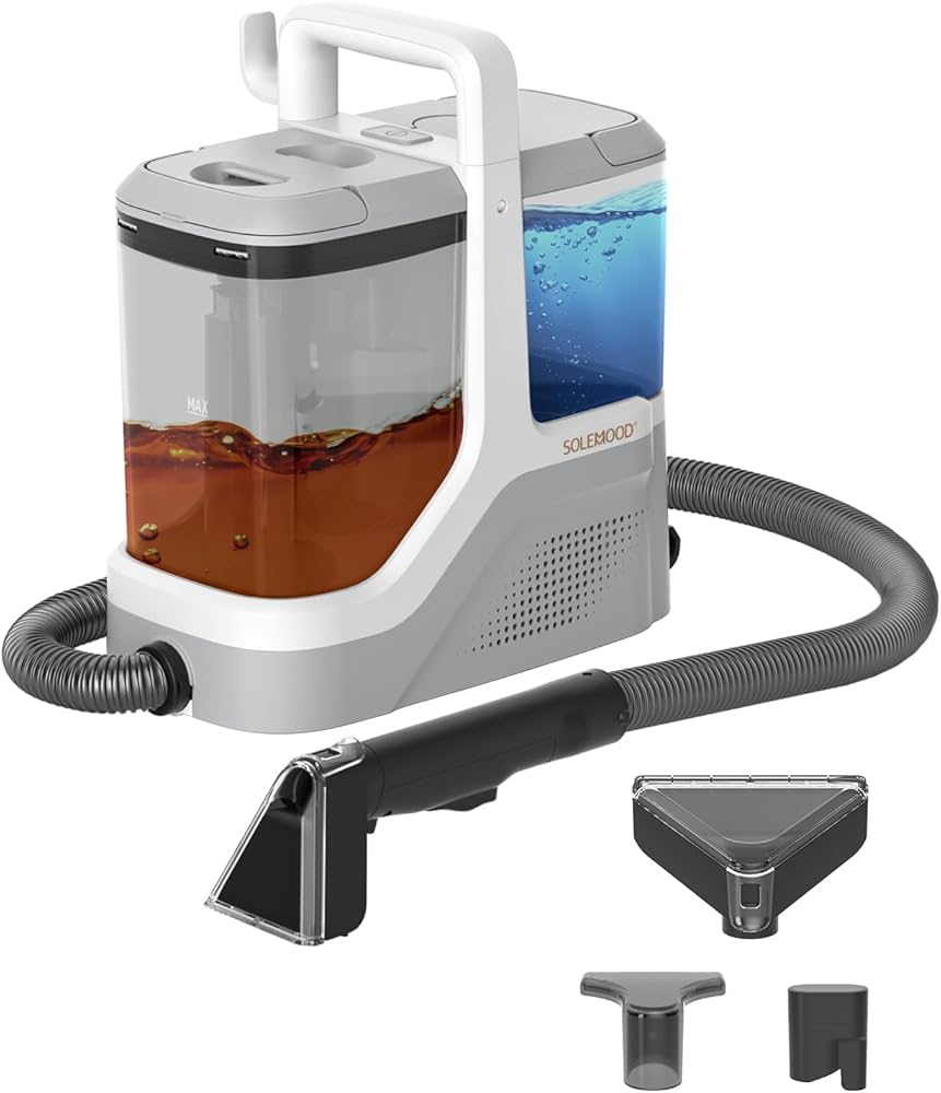 Amazon | 【常温式×17000Pa超強吸引力】SOLEMOOD カーペットクリーナー