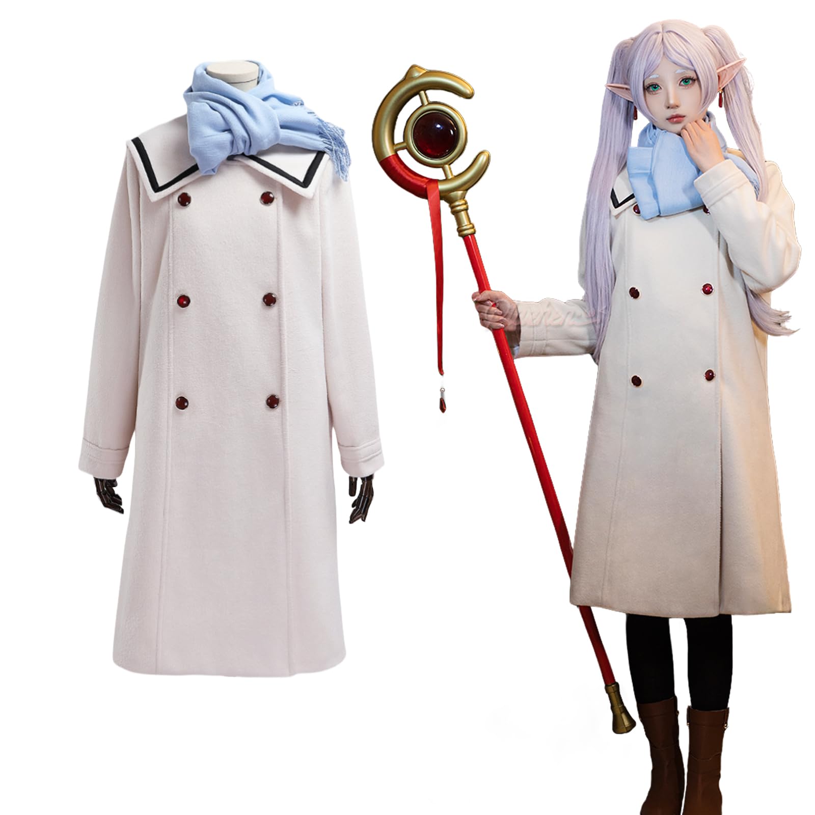 Amazon.co.jp: コスプレ衣装 葬送のフリーレン フリーレン 冬服 追加