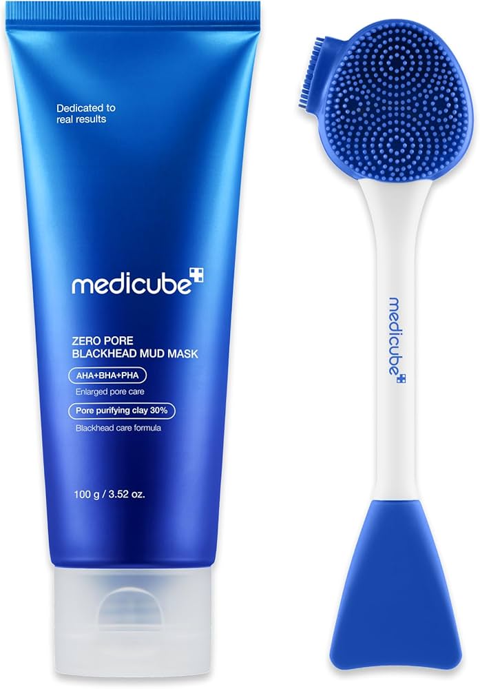 Amazon.com : medicube Zero Pore Mud Mask and Brush Set: Zero Pore