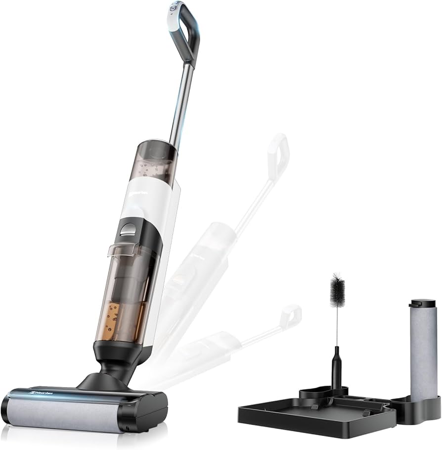 Amazon | Hearten 水拭き掃除機 【自走式設計・吸引＆水拭き2in1】掃除