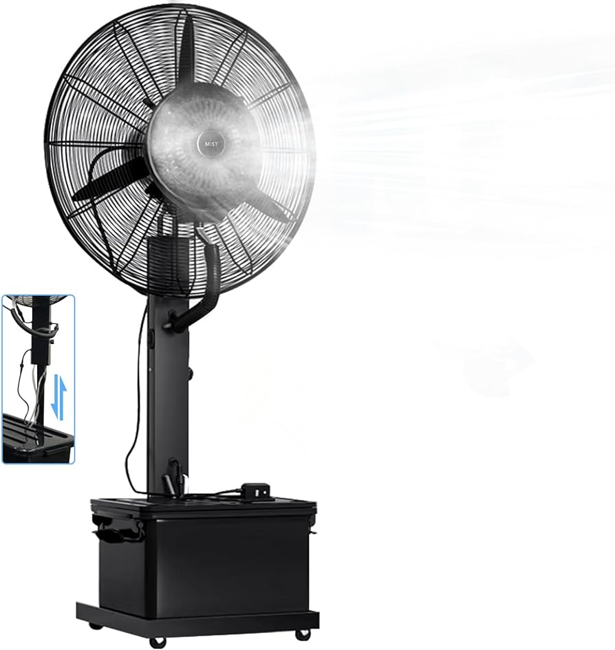 Amazon.co.jp: 業務用 工業用 大型水冷ミストファン 屋外扇風機 冷風扇