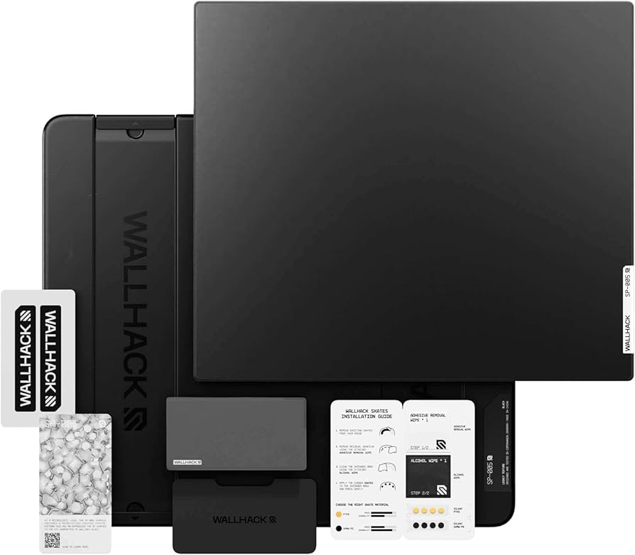 Amazon.co.jp: WALLHACK ガラスマウスパッド SP-005 ブラック