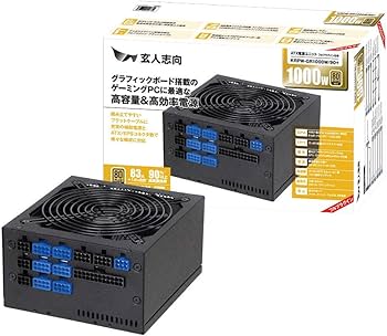Amazon | 玄人志向 80Plus GOLD 1000W ATX 電源 ユニット フルプラグ