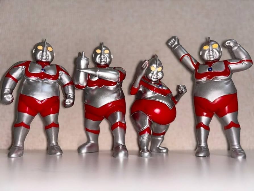 Amazon.co.jp: 帰ってくれ デブトラマン 4体セット ファットラマン