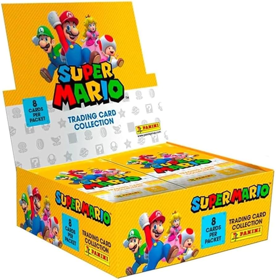 Amazon.com: Panini Super Mario Trading Cards - Box of 18 Sleeves