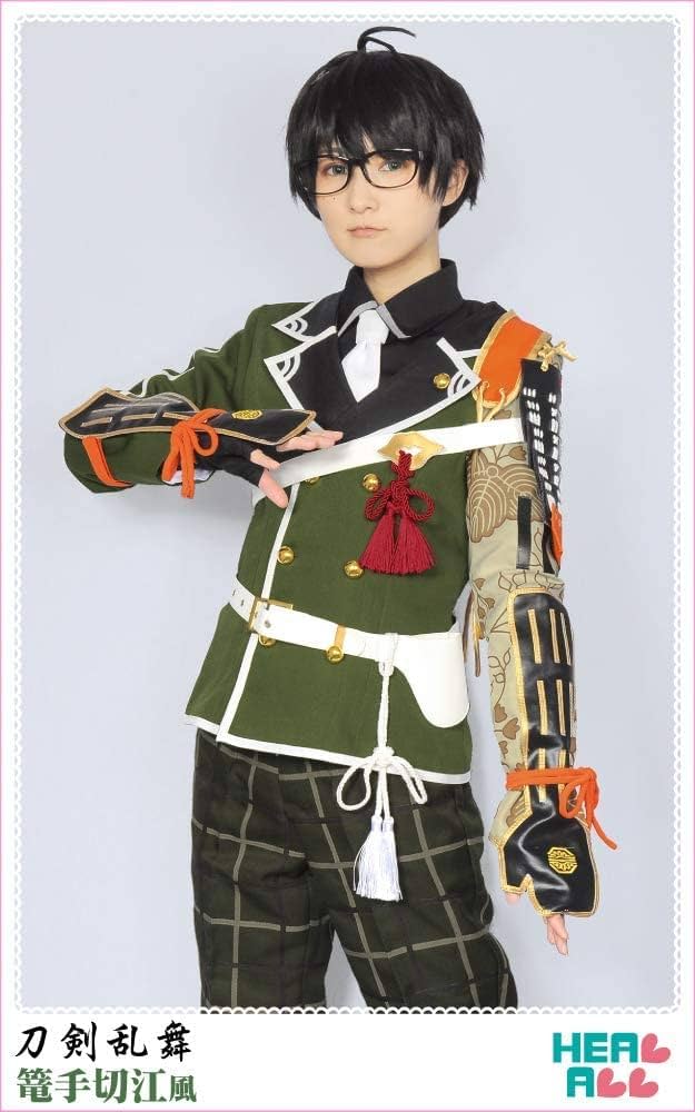 Amazon.co.jp: 和顺の动漫刀剣乱舞 篭手切江風コスプレ衣装 (XL, 男