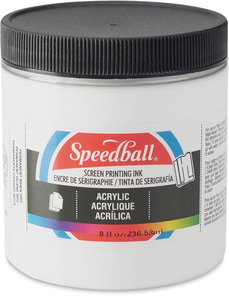 Amazon.com: Speedball 004620, 4620, Acrylic Screen Printing Ink, 8