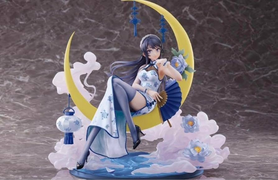 Amazon | 桜島麻衣～白チャイナドレスver.～ 1/7スケールフィギュア