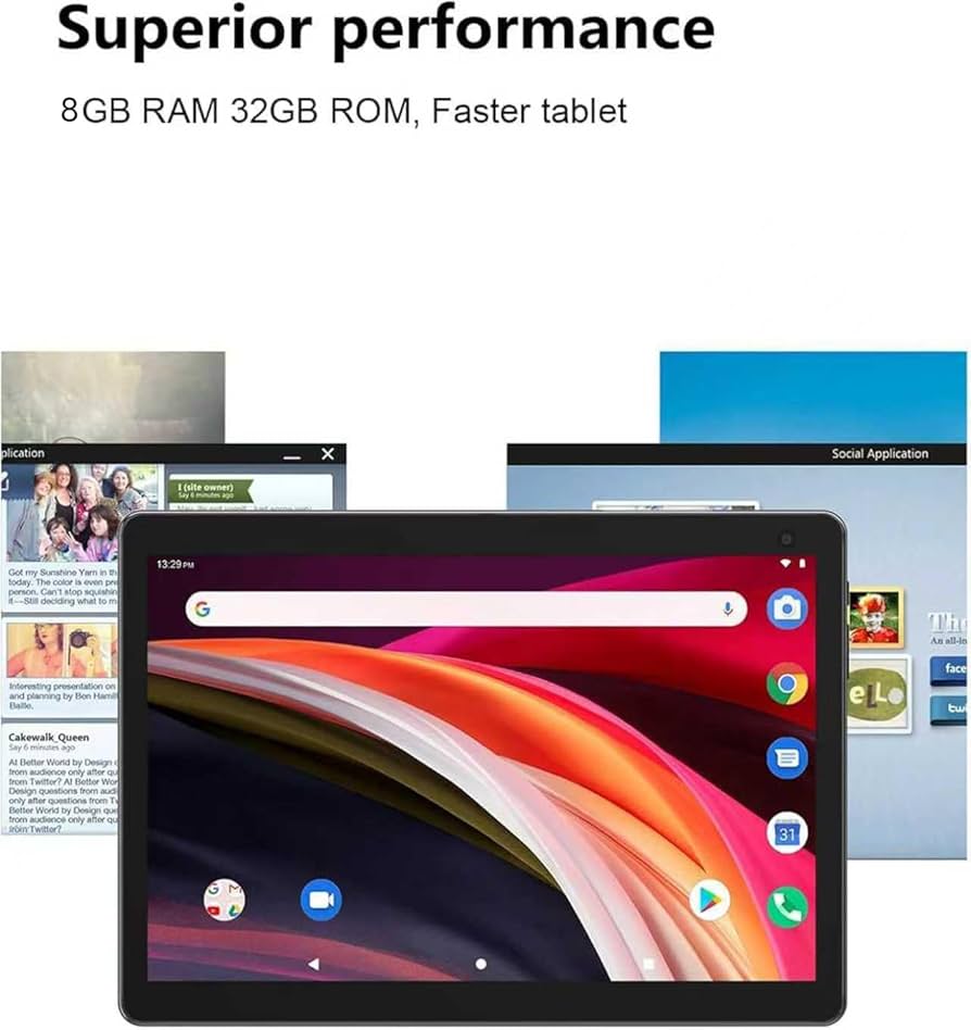 COOPERS Tablet 10 inch Android Tablets, Android 14 Tablet Quad