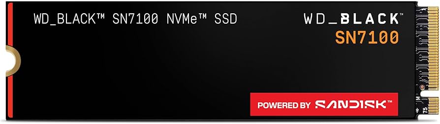 Amazon.com: WD_Black SN7100 1TB NVMe SSD - Gen4 PCIe, M.2 2280, Up