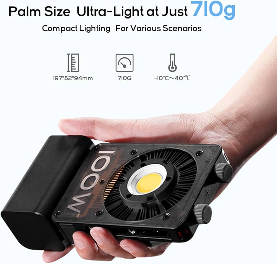 Amazon.com : ZHIYUN CINEPEER CX100 COB LED Video Light 2700K~6500K