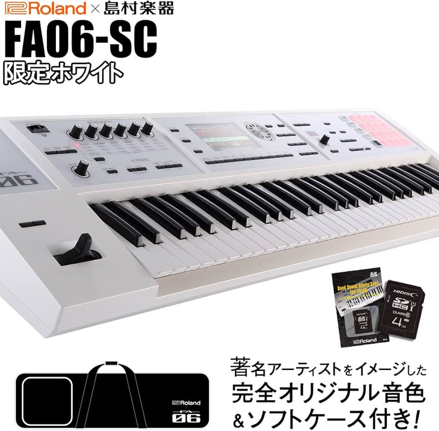 Amazon | Roland FA-06-SC シンプル4点セット シンセサイザー 【ケース