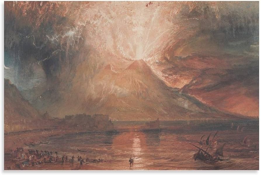 Amazon.com: Devinee Joseph Mallord William Turner - Vesuvius in