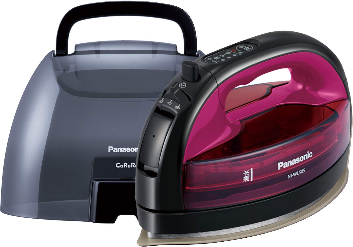 Amazon | パナソニック コードレススチームWヘッドアイロン ピンク NI