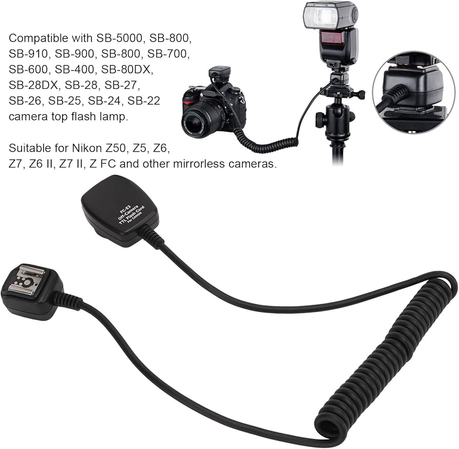 Amazon | カメラフラッシュスピードライトコード、ロッキングスイッチ