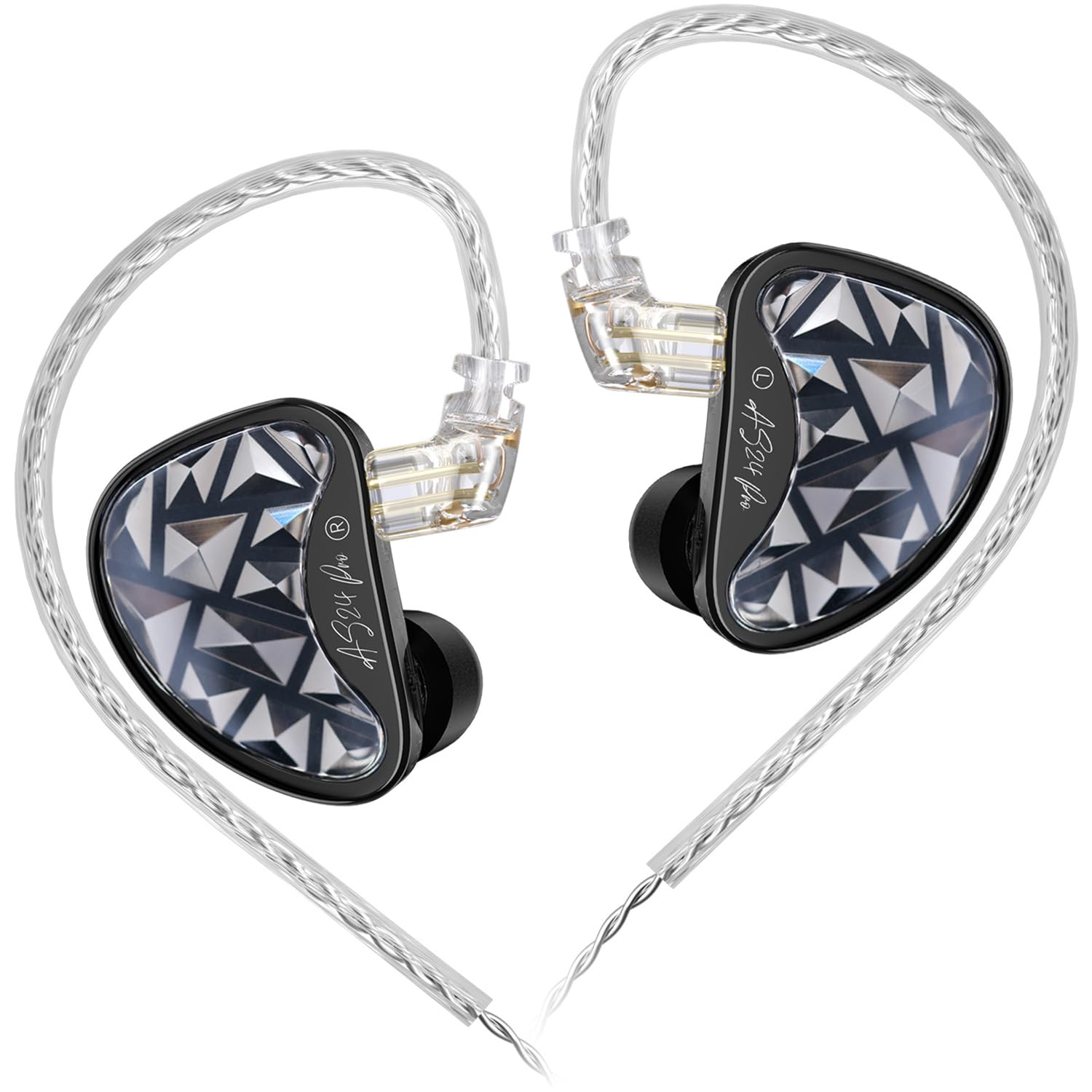 Amazon.com: KZ AS24 Pro in Ear Monitor Headphones, HiFi Bass Noise