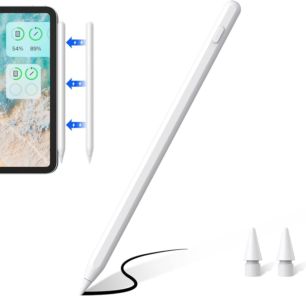 Kablosuz Şarj Özellikli iPad Kalemi, Avuç İçi Reddetme İşlevli