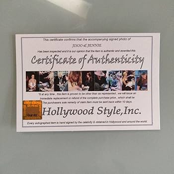 Amazon.co.jp: ジスとジェニー直筆サイン入り2Lサイズ写真…ブラック