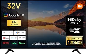 Amazon | シャオミ(Xiaomi) テレビ 32インチ Google TV 液晶テレビ