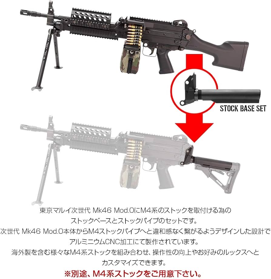 Amazon.co.jp: [LayLax]次世代電動ガン MK46 ストックベース セット