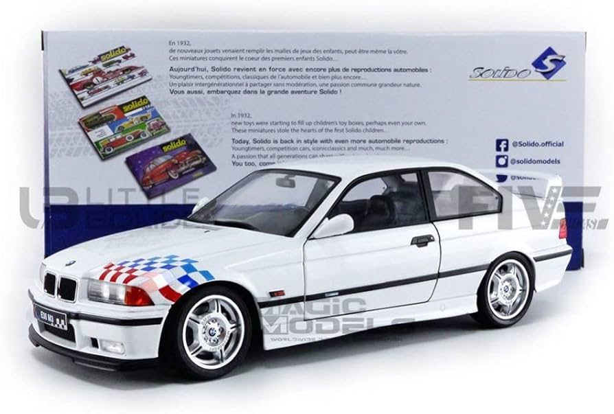 Amazon.com: solido S1803903 1:18 1995 BMW E36 M3 Coupe Lightwei