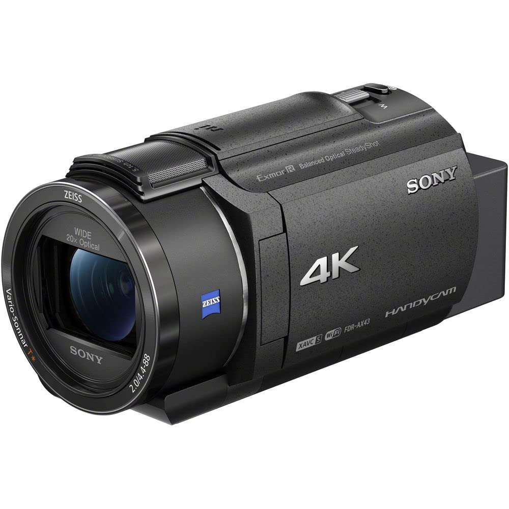 Amazon.com: Sony FDR-AX43 UHD 4K Handycam Camcorder (FDRAX43/B) +