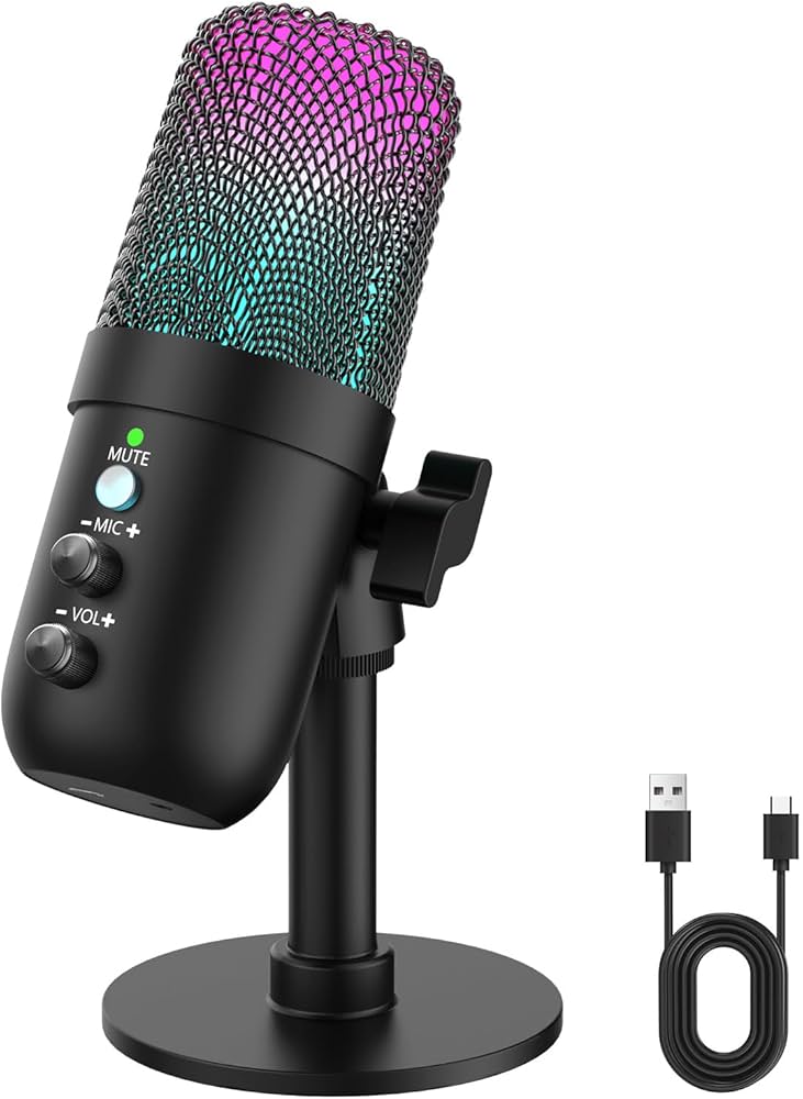 Amazon.co.jp: コンデンサーマイク USB マイク ゲーミングマイク PC