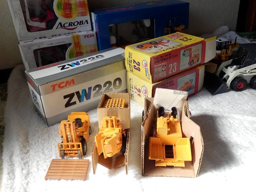 Amazon.co.jp: ?? ?? ??働く車セットTCMシンセイ日本製 : おもちゃ