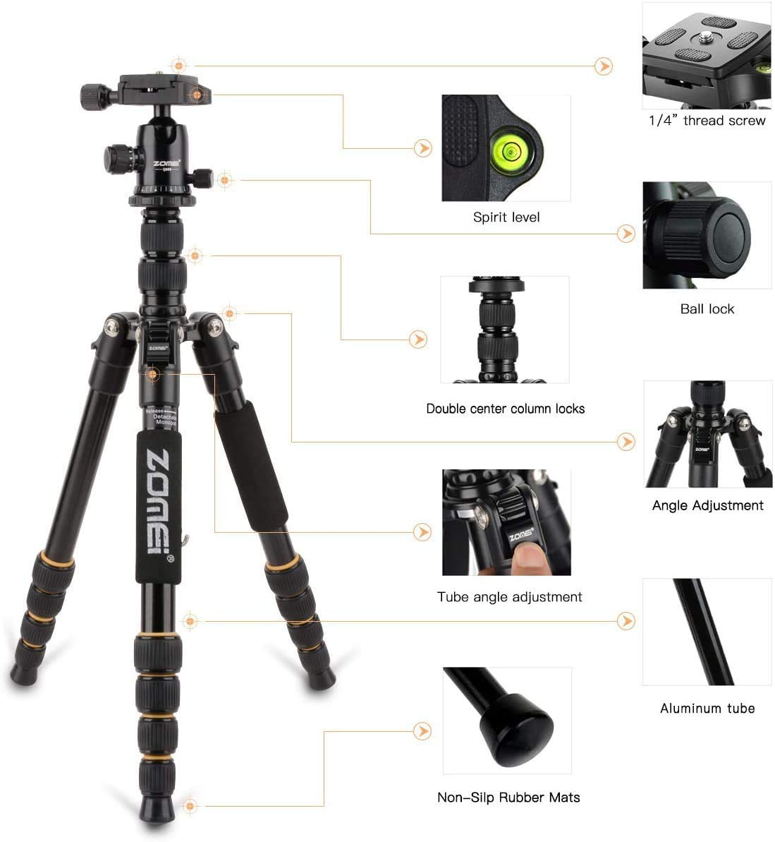 Amazon.com : ZOMEi Camera Tripod 62