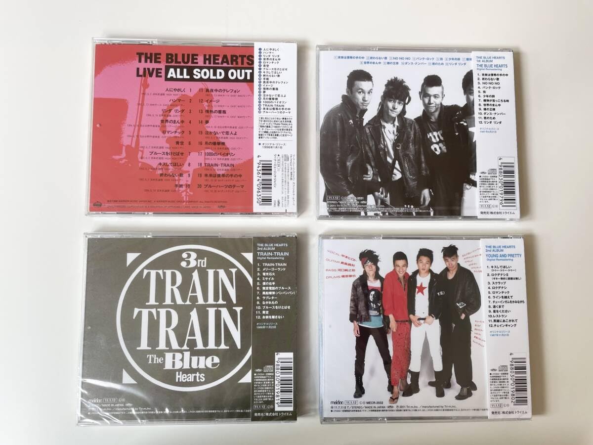 Amazon.co.jp: M 配送 ザ・ブルーハーツ CD 4点セット LIVE ALL SOLD