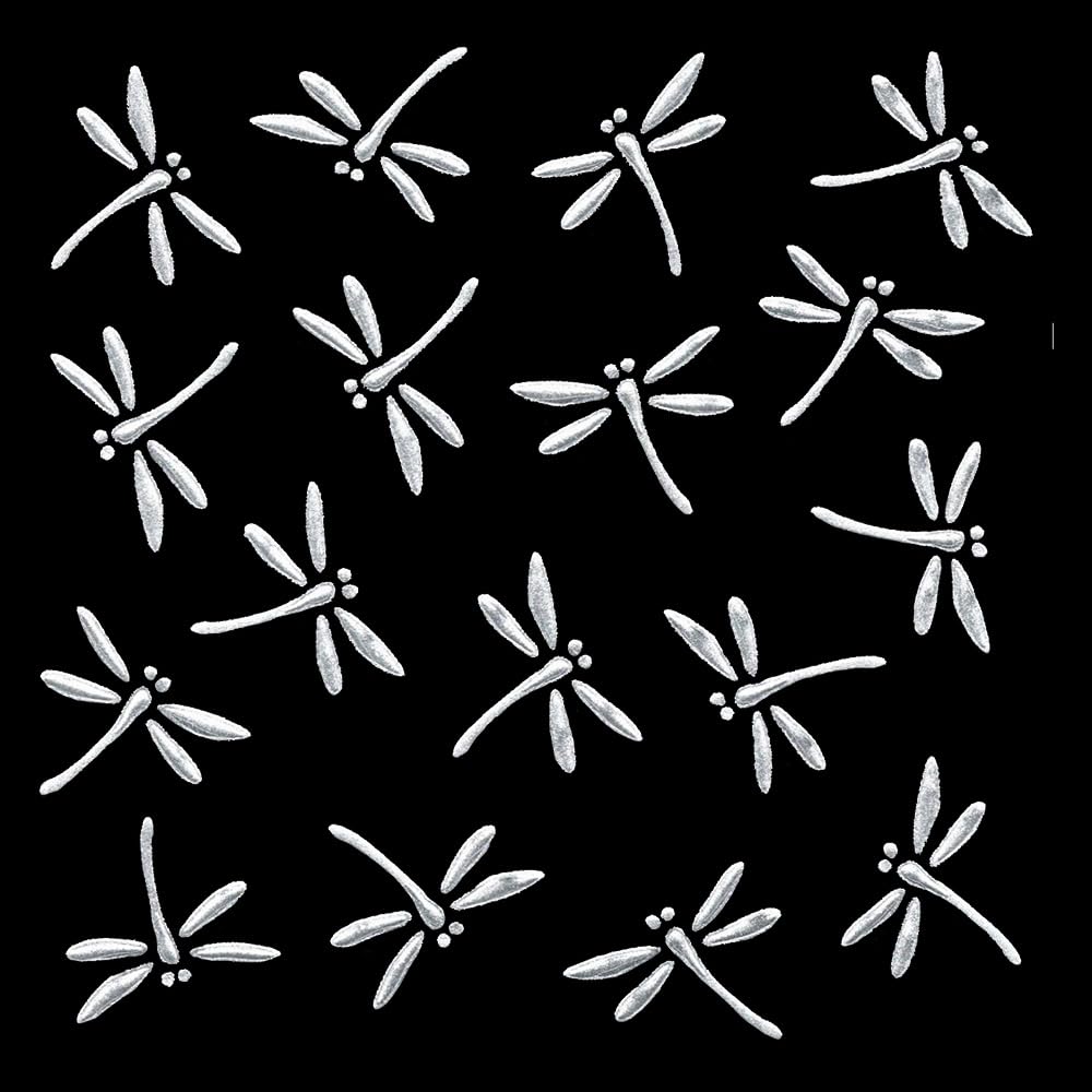 Amazon | 蒔絵シール【勝ち虫 とんぼ 印伝風/銀 55mm】 | シール