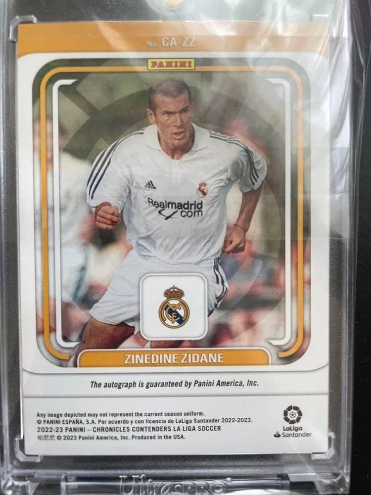Amazon.co.jp: ジネディーヌ ジダン panini chronicles 直筆サイン 34