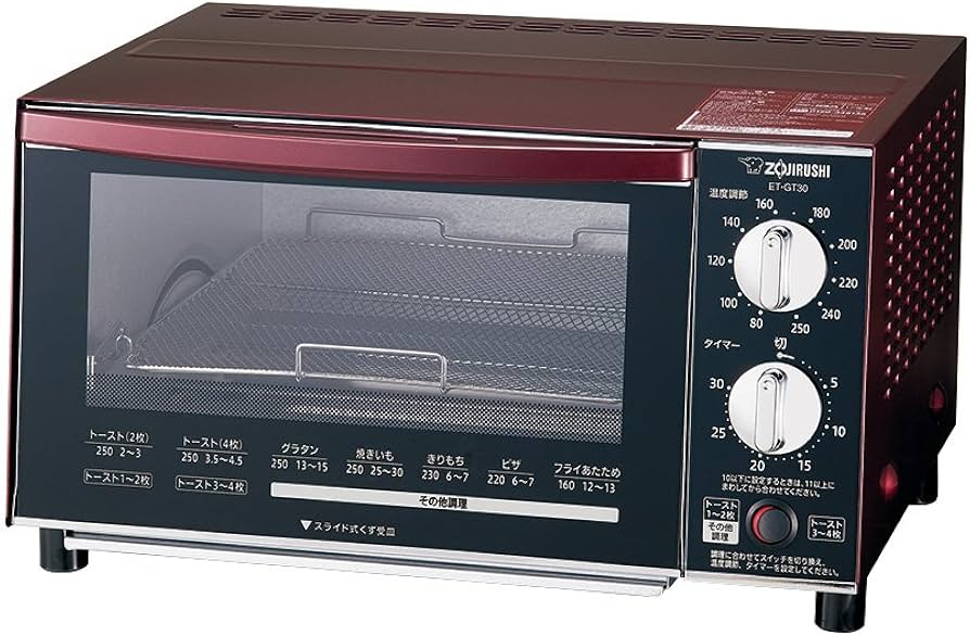 Amazon | 象印マホービン オーブントースター 4枚焼き ボルドー ET