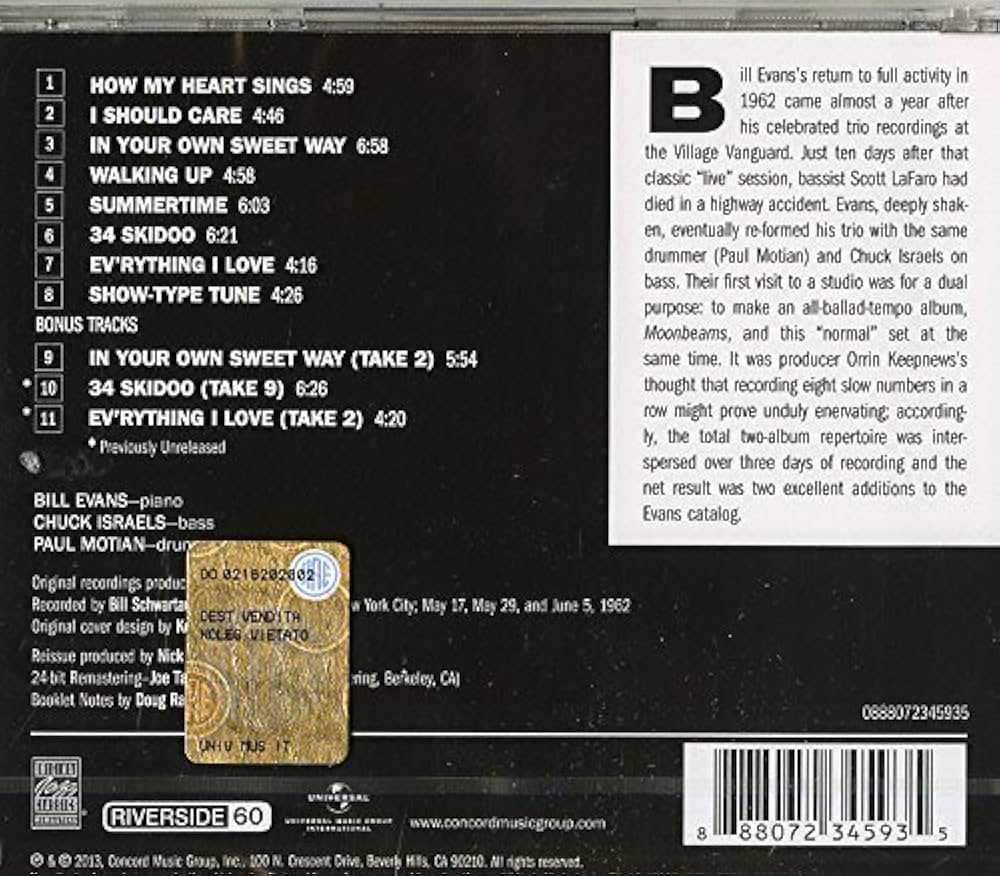 Bill Evans Trio - How My Heart Sings! (Original Jazz Classics