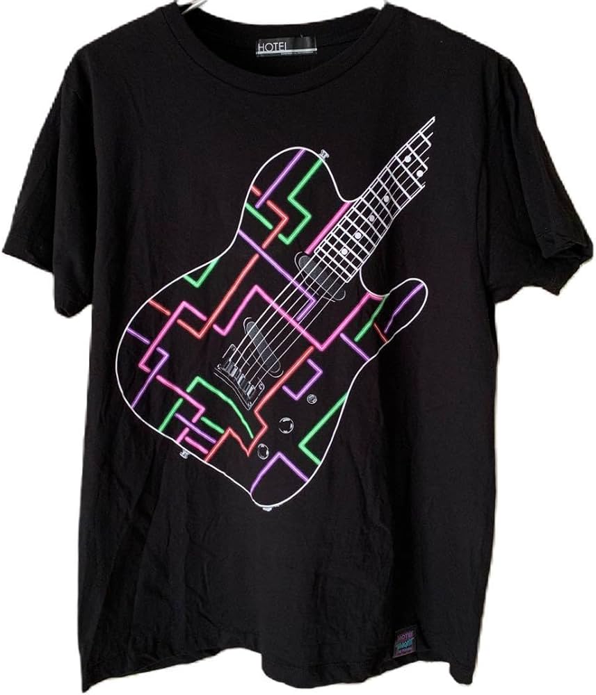 Amazon.co.jp: 布袋寅泰 ライブ ツアー Tシャツ ギター ピック ネオン