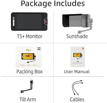 Amazon | OSEE T5+ 1000nits 5.5 インチ カメラモニター ビデオ